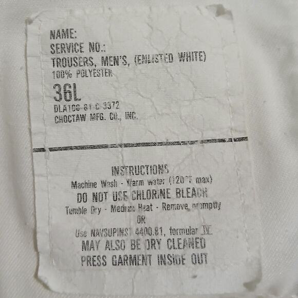 VTG U.S. NAVY Men's 3 item Dress Blue Jumper Dress White Jumper + USS Pensacola - Picture 6 of 16